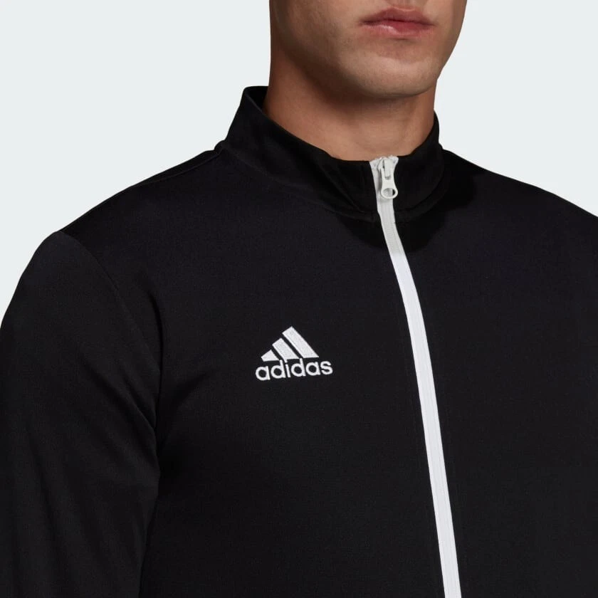 adidas Entrada 22 Track Jacket Football Mens Navy Black Teamwear - Image 4 of 4
