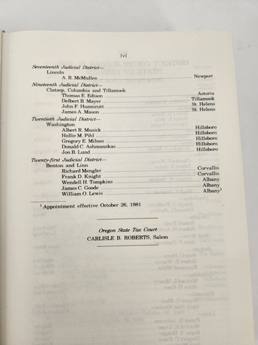 OREGON REPORTS: Cases Decided in the Court of Appeals OR Vol 54 1981 Hardcover - Picture 16 of 20
