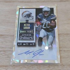 2015 Panini Rookie Tickets  Melvin Gordon  Los Angeles Chargers  Auto /23 #201
