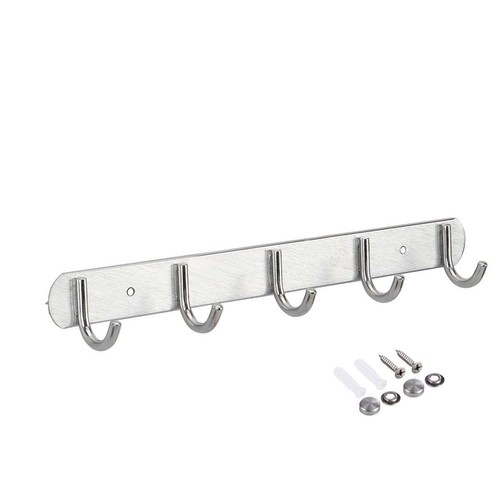 Hooks Wall Mount Key Bag Towel Rack Hanger Holder Coat Robe Hat Clothes Rack NEW - 第 13/14 張圖片