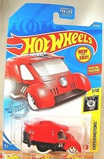 2021 Hot Wheels #81 Experimotors 7/10 SEE ME ROLLIN Red w/White Stamp Roller Whl