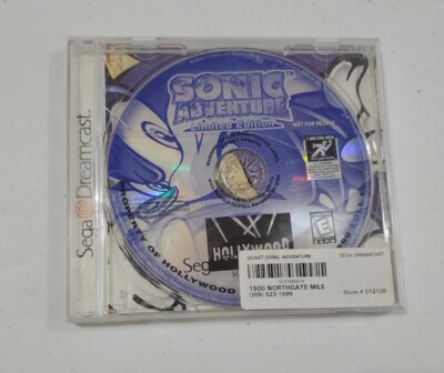Sonic Adventure: Limited Edition - Rare Sega Dreamcast Not for Resale Disc, Case