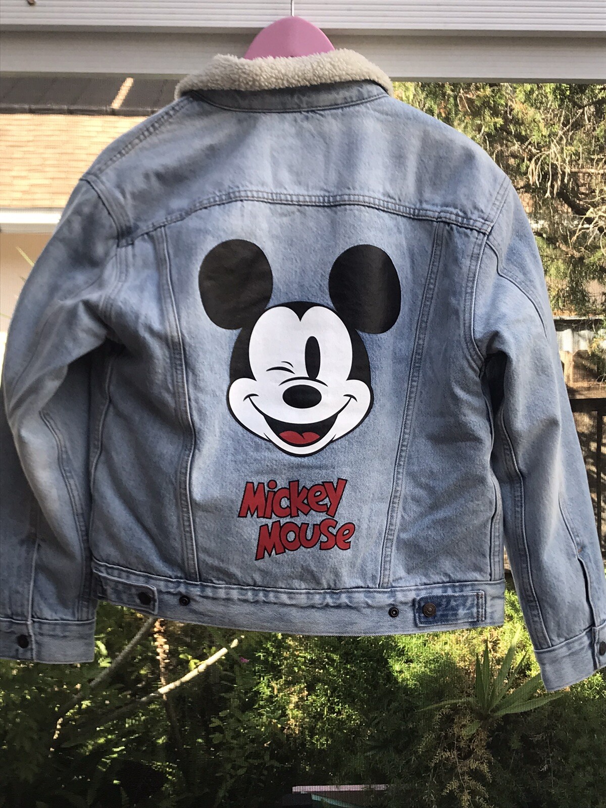 DISNEY LIMITED EDITION Levis X 90th Birthday Mickey Mouse Wink Sherpa Jacket  191816616582 | eBay