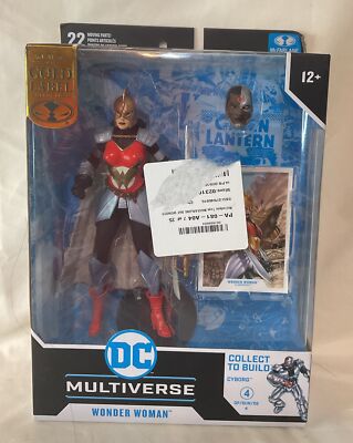 McFarlane DC Multiverse Gold Label Flashpoint Wonder Woman BAF Cyborg Figure