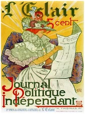 Decor Poster. Journal independent political. Fine Graphic Art Design. 1520