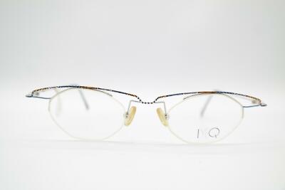 Vintage Flair Eye Q 816 Mehrfarbig Halbrand Brille Brillengestell eyeglasses NOS