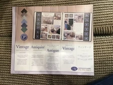 CREATIVE MEMORIES SCRAPBOOK  VINTAGE PAPER  PACK (6) STICKERS 10 X 12  NIP