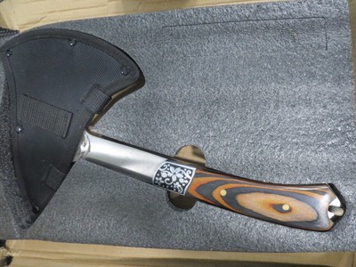 Hatchet Wolf Head Tomahawk Axe 13'' Stainless Steel by Promithi ~ NIB