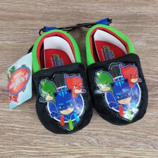 NEW PJ Masks LIGHT UP Slippers Little Kids Toddler Size 5/6 Soft Bottom Shoes