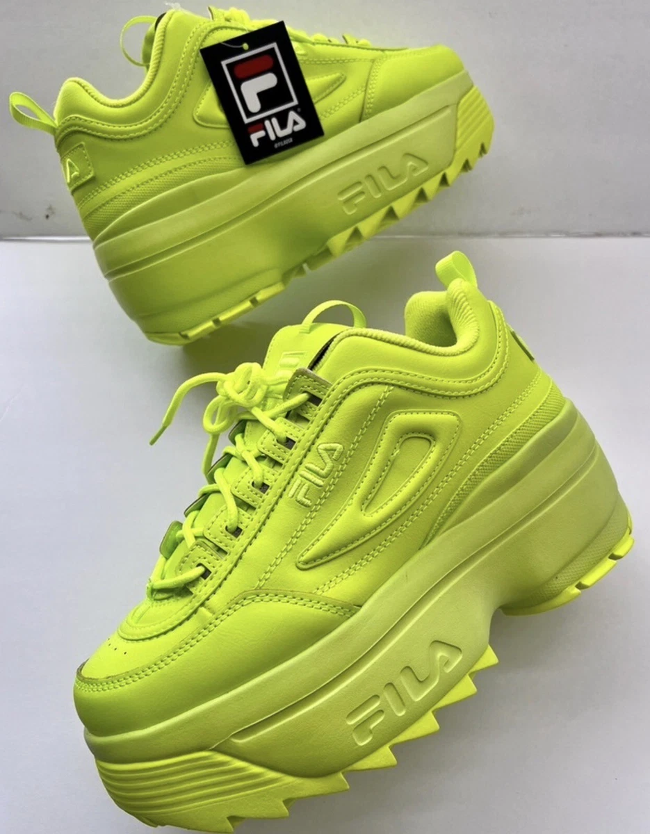 Fila disruptor 2 wedge neon new arrivals