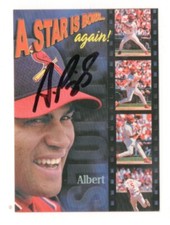 2001 ALBERT PUJOLS Christian Day St. Louis Cardinals Signed Auto Rookie Card SP