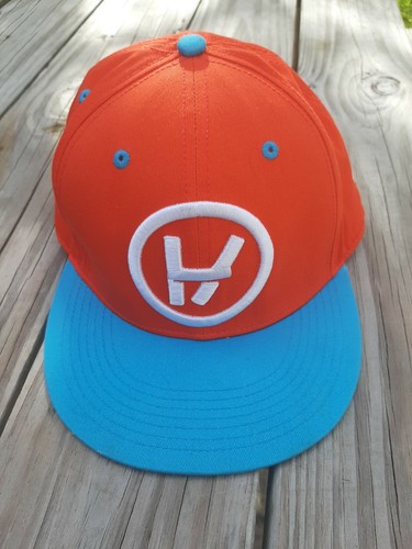 Blue Orange Snapback Hat Cap Skateboard 