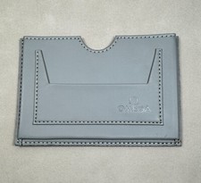 Omega Watch Warranty Card  Booklet Holder Pouch Wallet - Gray