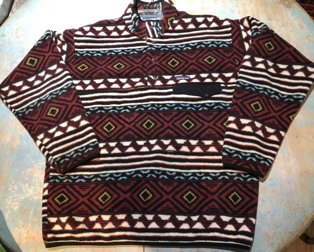 89. RARE L Patagonia Snap T Synchilla Aztec Print Pullover Fleece