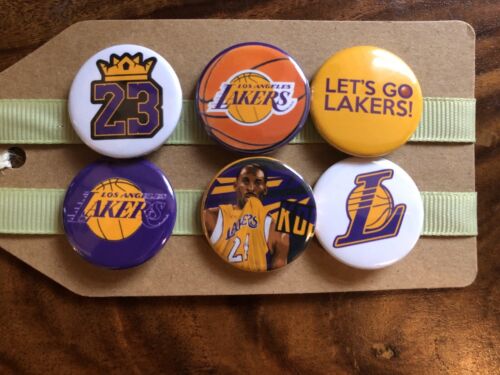 LA Lakers NBA Basketball - Pin Badge Set - 第 1/3 張圖片