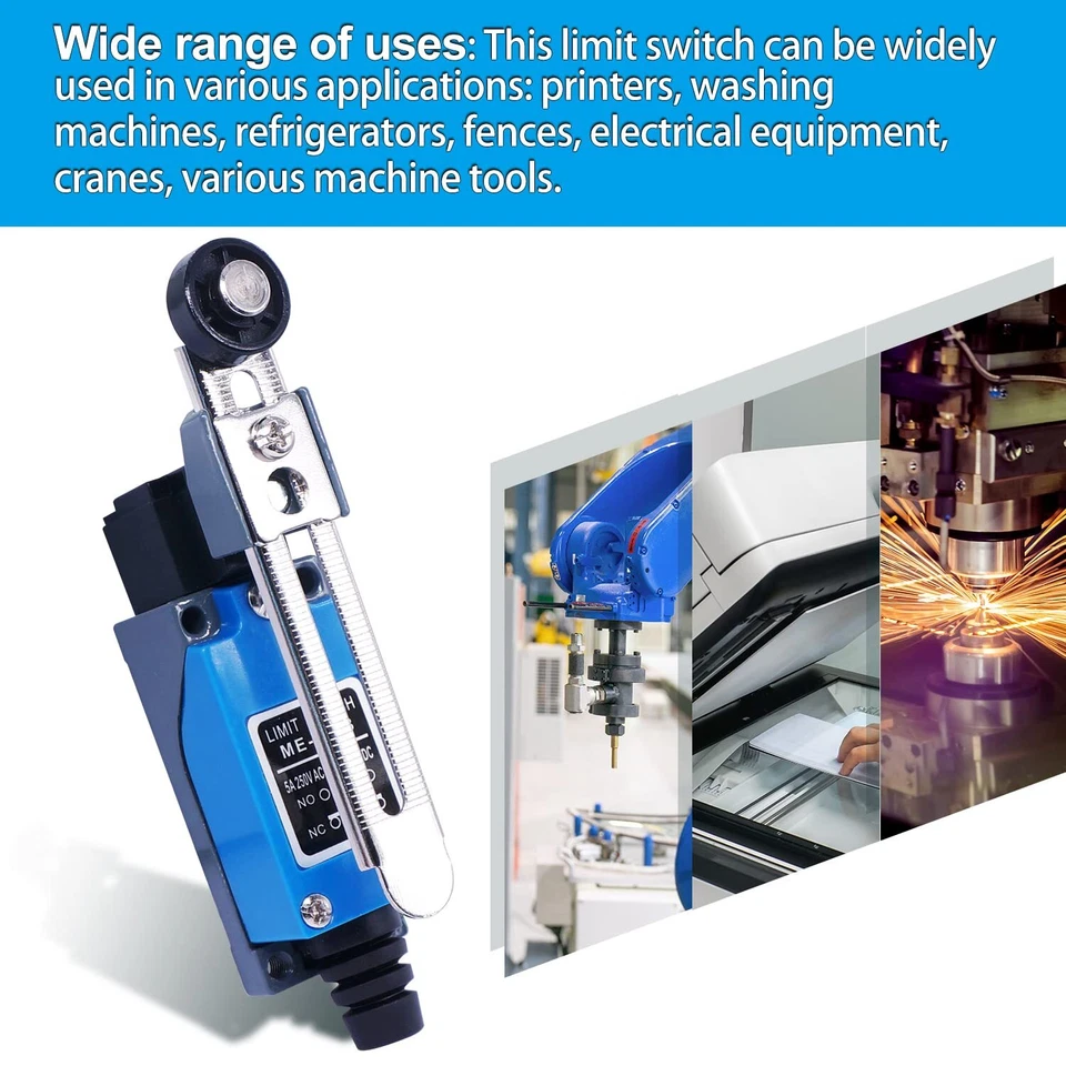 2 Stück Hebel mit Rolle verstellbar Arduino Endschalter NC-NO CNC Fräsmaschin... - Bild 3 von 4