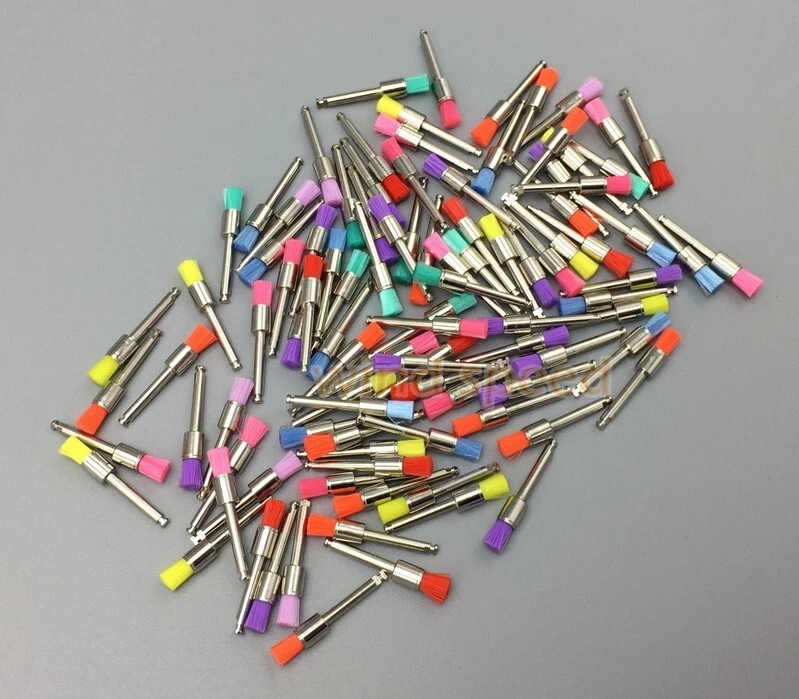 Dental Colorful Nylon Latch Flat Type Polishing Polisher Prophy Brushes Bowl Cup - Image 4 of 4