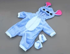 Lilo STITCH COSTUME & shoes set made for 18'' doll outfit clothes