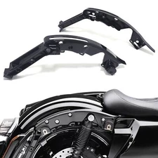 Black Rear Fender Support Brackets Kit for CVO 2014-2024 Harley Touring model