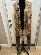 accessorize Me Women Scarf Multicolor Butterflies Soft Comfy 72 in X 40 in