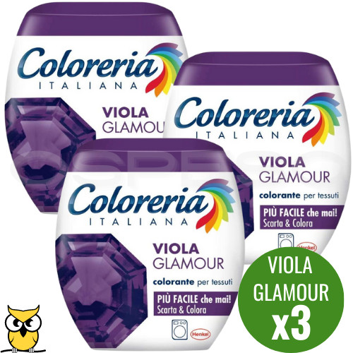 SUPER OFFERTA 3x Coloreria Italiana Viola Glamour - Tinta Tutto in 1