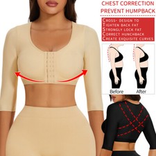 Women Posture Corrector Arm Shaper Shapewear Post Surgery Compression Sleeves