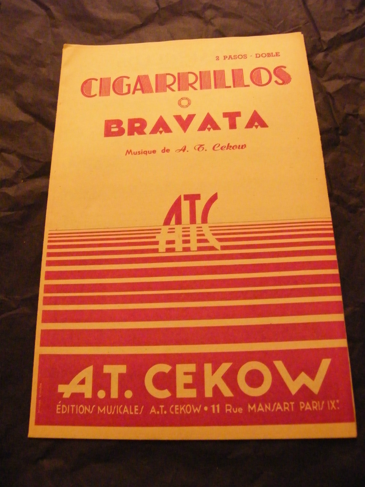 Bravata Cigarettes Partition A T CEKOW 1952
