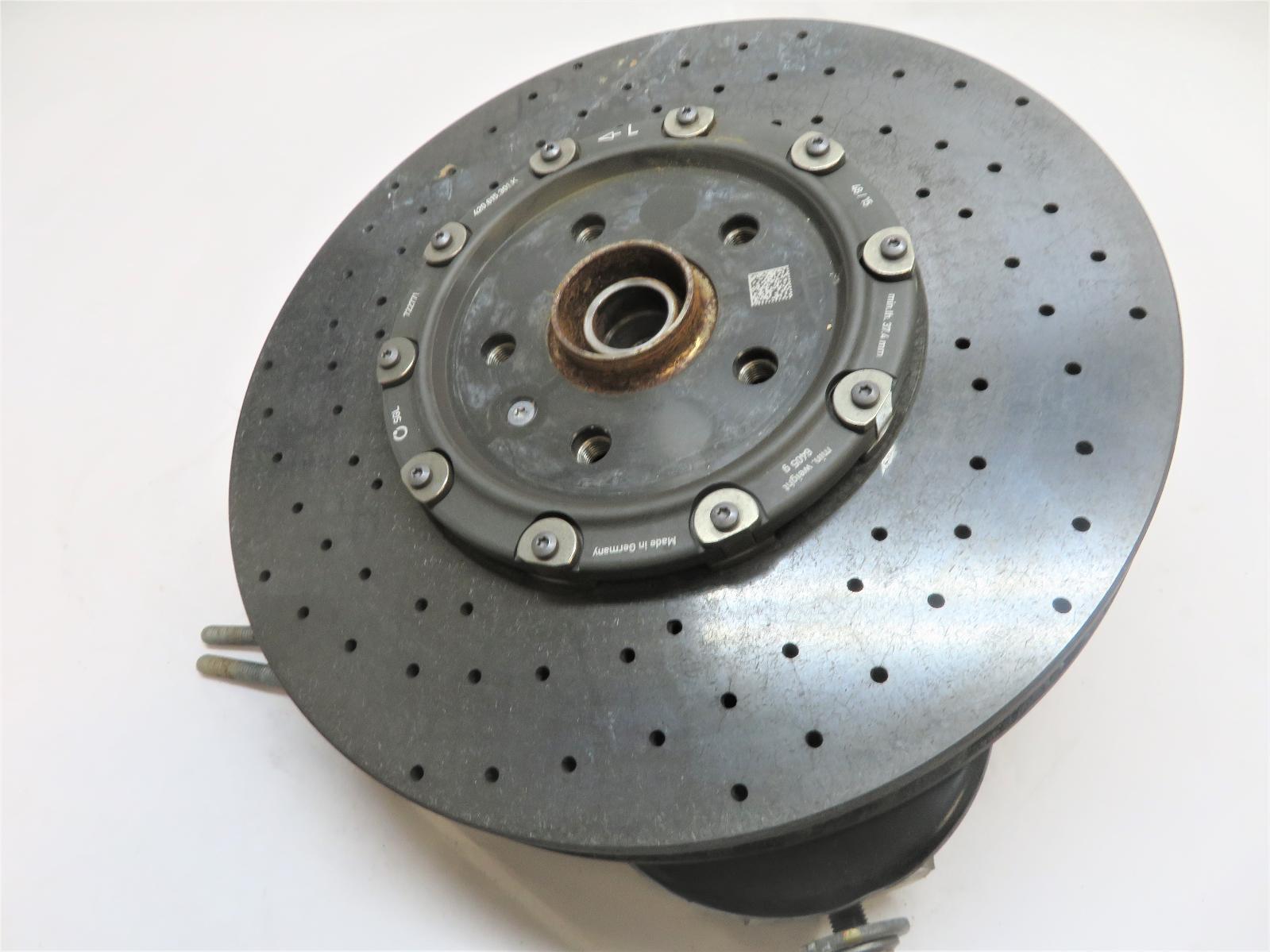 2017 AUDI R8 LEFT FRONT DRIVER SIDE SPINDLE CERAMIC BRAKE DISC OEM 402.615.301.K