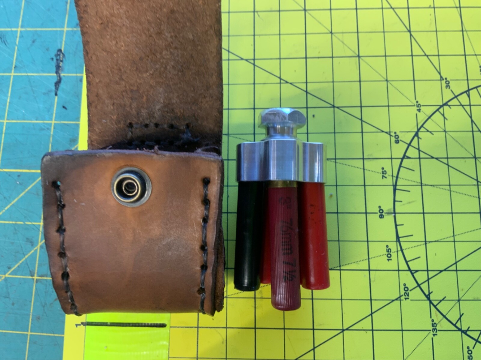 Handmade Leather Governor & Judge 410 3” & 2.5” shot shell Speed loader ...