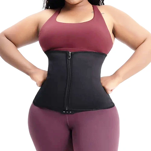 Taillentrainer Damen Korsett Sauna Schweiß Abnehmen Body Shaper Gürtel Haken&Augen - Bild 10 von 21