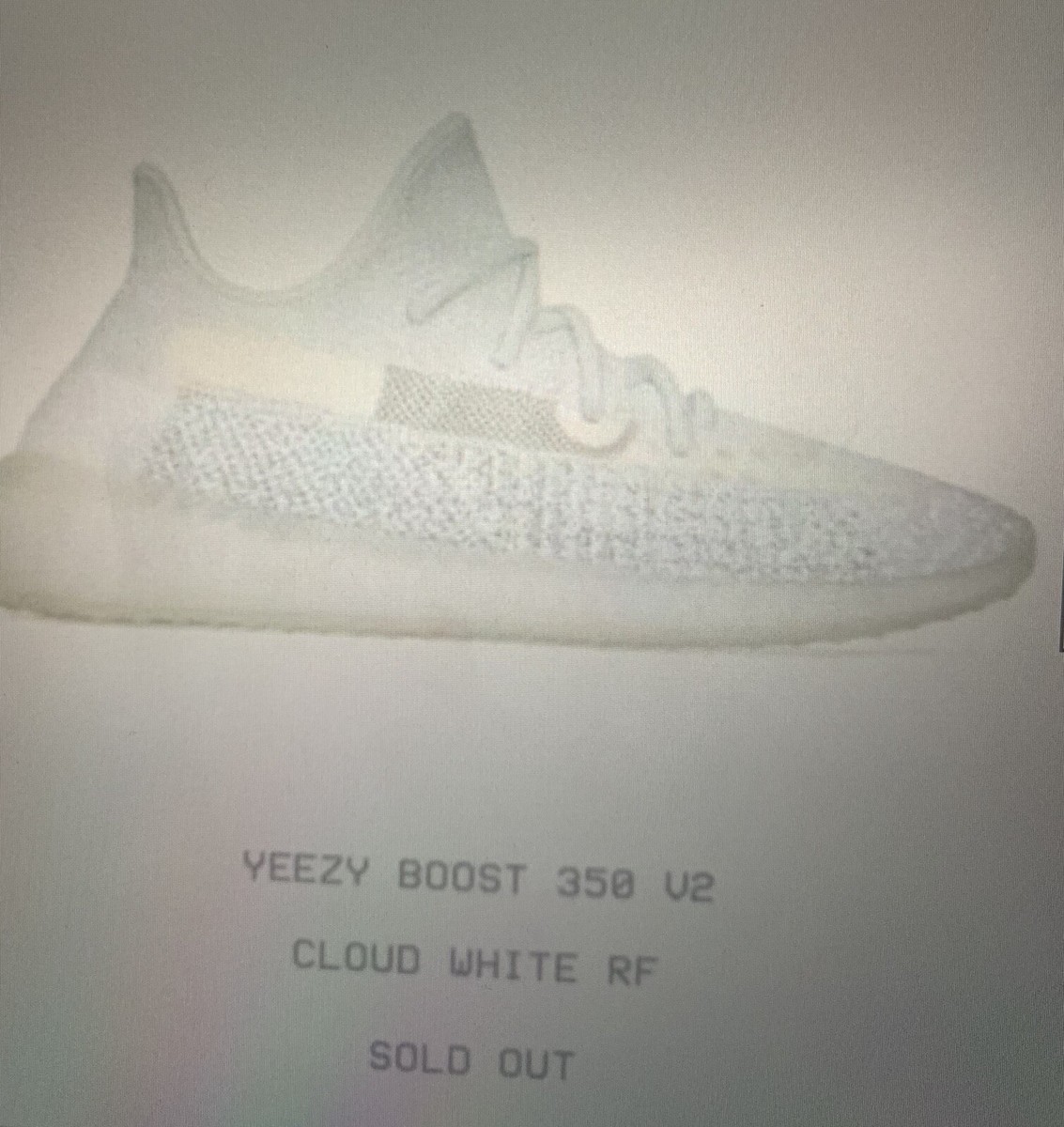 yeezy 350 v2 cloud white rf