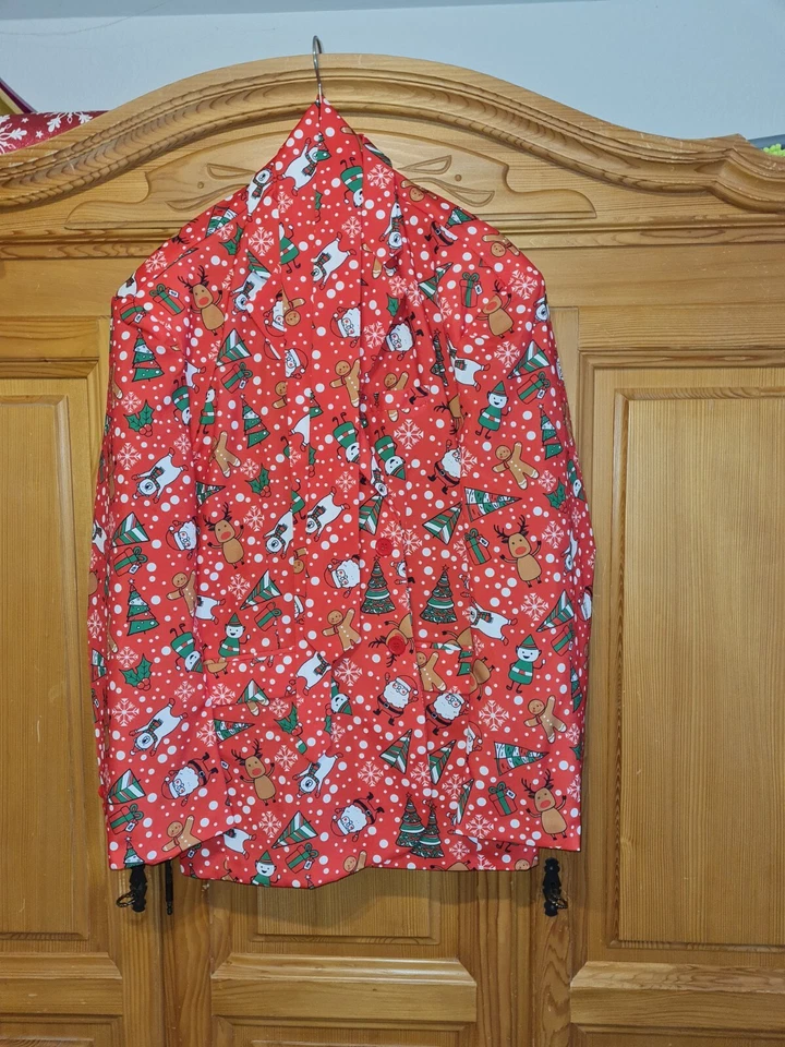 Weihnachtsanzug rot weissfür Herren Gr. XXL4 rot grün - Bild 1 von 1