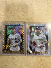 2025 Topps Chrome Update Drew Avans Raywave & Xfractor RC's Brewers