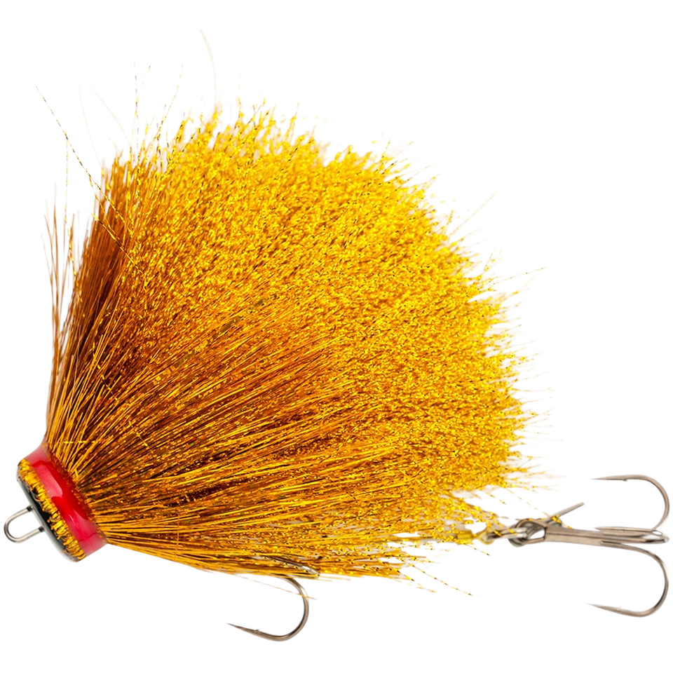 11cm 36g Mouse Style Lure with Deer Hair for Aggressive For Pike Strike ...