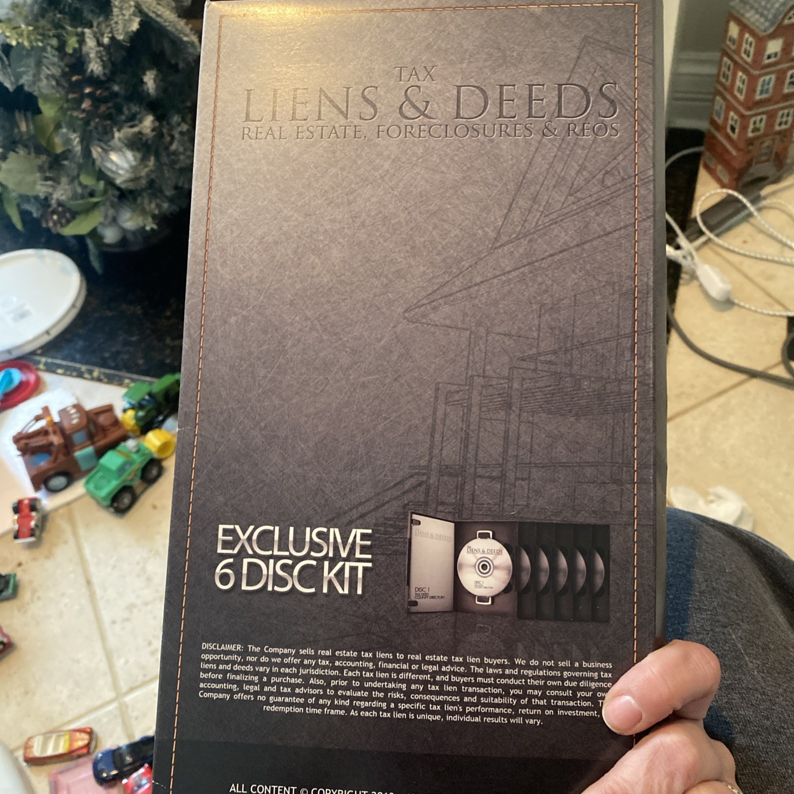 TAX LIENS & DEEDS REAL ESTATE COURSE BY TAX LIEN TUTOR - 6 CD SET!