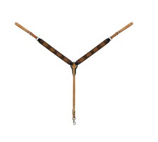 Floral Tooled Straight Breast Collar, 45-0300