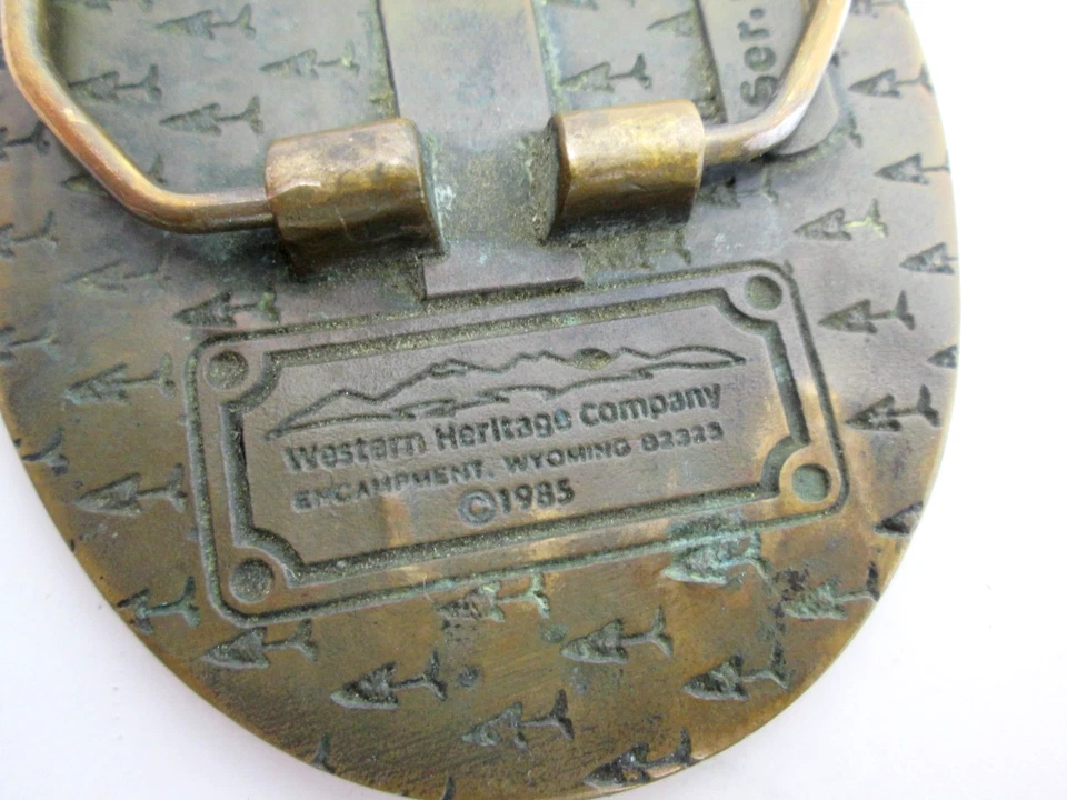 Fivela de cinto vintage do Serviço Florestal dos EUA Departamento de Agricultura bronze maciço década de 1980 - Imagem 4 de 4