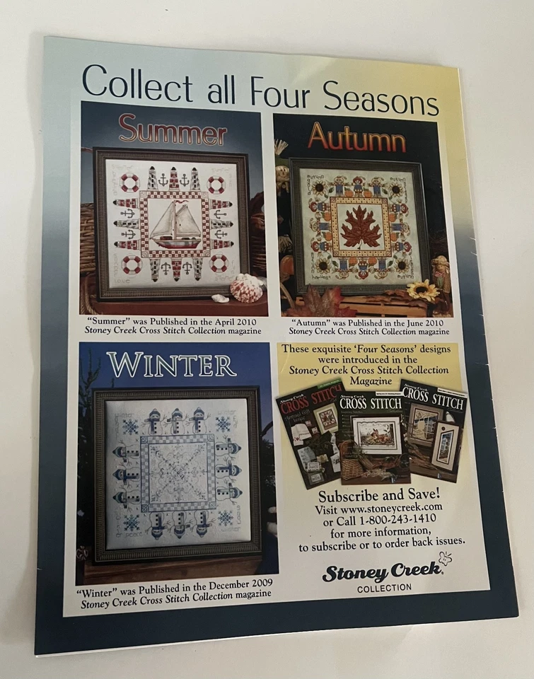 FREE SHIP! Stoney Creek Collection Leaflet 122 "Spring" Cross Stitch Pattern - Image 2 of 3