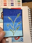 Original ATC ACEO Card Painting Paint Sample Series 2.5x3.5 2 of 8 “Fuzzy Peach” — photo 1