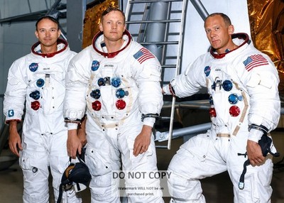 5X7 PHOTO - NEIL ARMSTRONG BUZZ ALDRIN MICHAEL COLLINS APOLLO 11 CREW (BB-032)