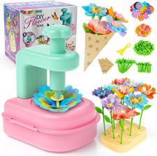 Flower Bouquet Craft Kits, DIY Arts and Crafts for Kids 4-6-8, Upgrade Colorful