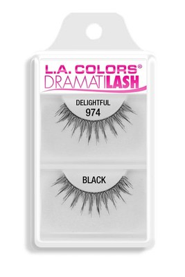 L.A. Colors Dramatilash False Eyelashes, Delightful - 5 PACK