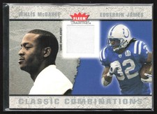 Willis McGahee Edgerrin James 2003 Fleer Tradition Classic Combinations Jersey