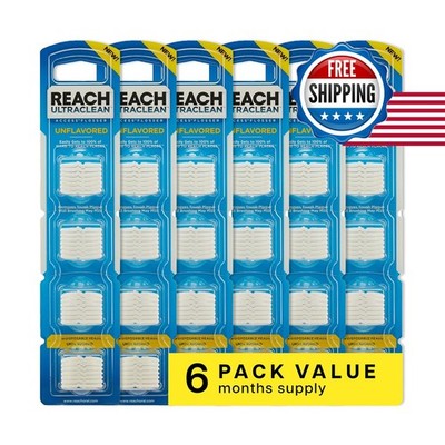 REACH Ultraclean Access Flosser Refill Heads Unflavored 6 Pack 28 Count