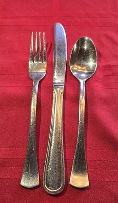 Bon Chef BSTU Bistro Utensil Stainless Steel Flatware, Lot of 3 Pieces (Windsor)