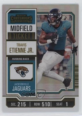 2023 Panini Contenders Midfield Ticket 18/50 Travis Etienne Jr #47 7gk
