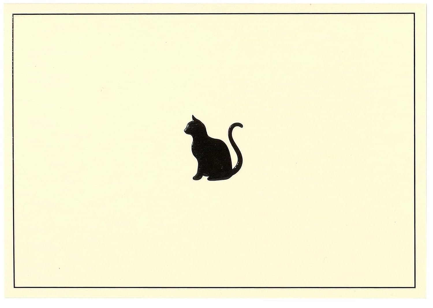 Peter Pauper Press Black Cat Note Cards Blank Greeting Stationery