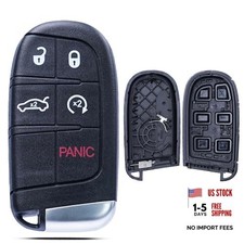 Key Fob Shell Case Replacement Fits for Jeep Grand Cherokee Compass Dodge