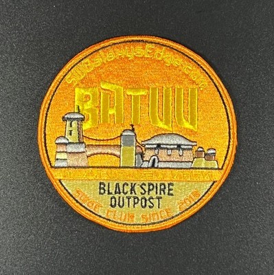 RARE Batuu SWGE Club Star Wars Galaxy's Edge Black Spire Embroidered Patch