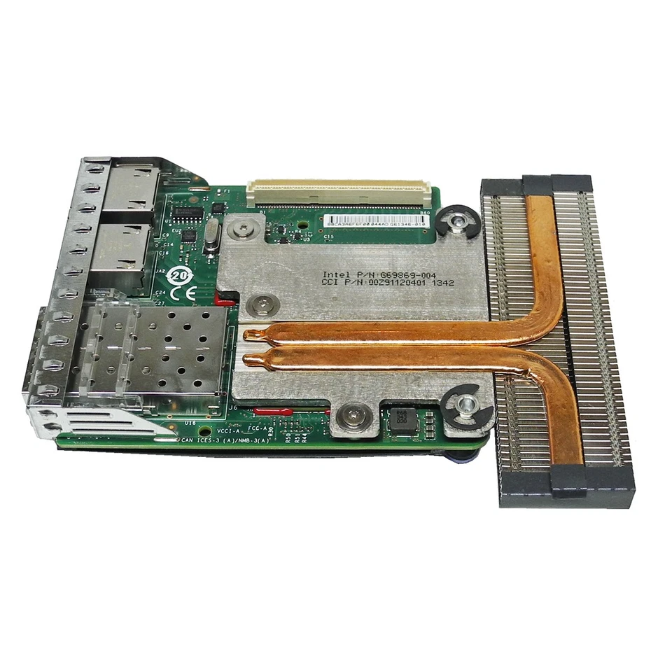DELL Intel I350/X520 Quad Port 2x10GbE + 2x1GbE Network Daughter Card 0C63DV  - Bild 2 von 3